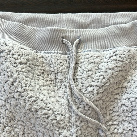 Victoria's Secret PINK Jogger Sherpa Women's Light Gray Sz Large - Picture 4 of 9